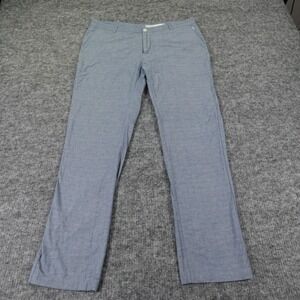 Linksoul Pants‎ Mens 38 Blue Heather Chinos Cotton Blend Lightweight (39X32)